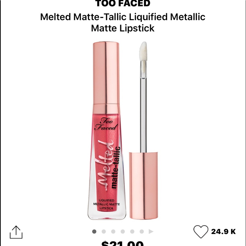 🌸BRAND NEW TOO FACED MATTETALLIC LIQUID LIPSTICK - Picture 5 of 5